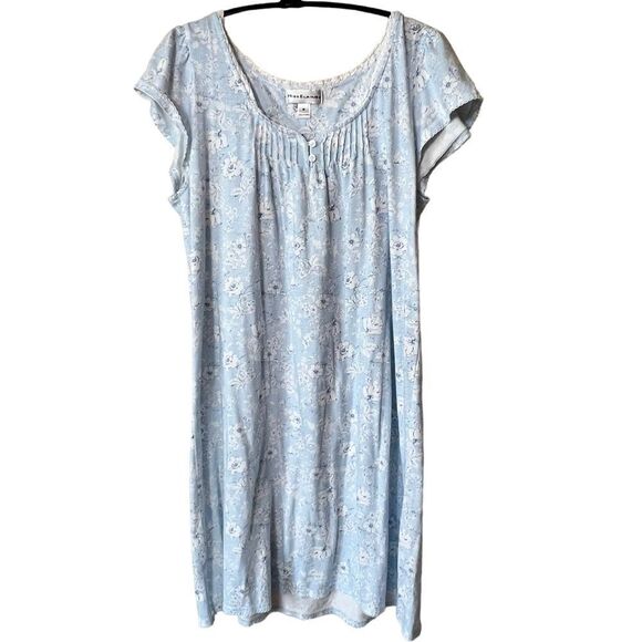 Miss Elaine 2pc Floral Bouquets Robe and Gown Set - Picture 11 of 16